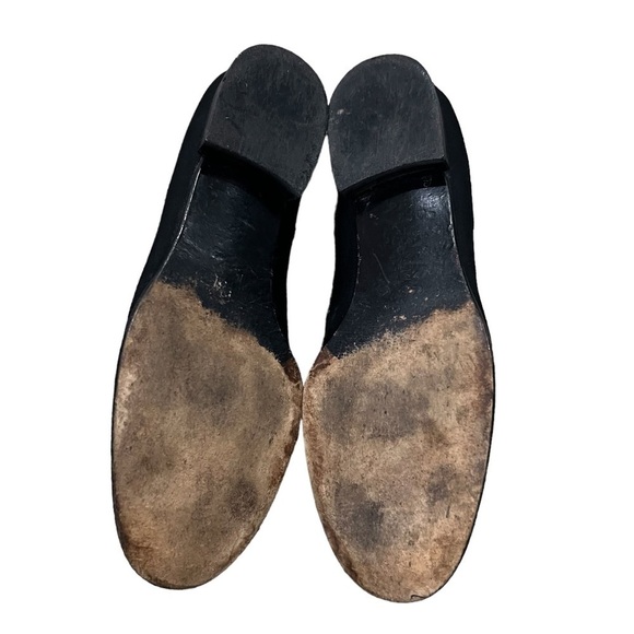 Stuart Weitzman Women’s Black Slip On Block Heel Loafers Size 8 1/2 - Picture 8 of 9